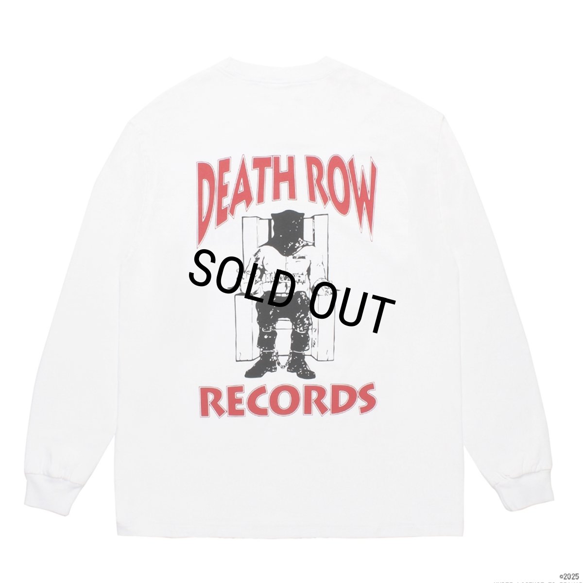 画像1: WACKO MARIA/DEATH ROW RECORDS / WASHED HEAVY WEIGHT LONG SLEEVE T-SHIRT（WHITE）［プリント長袖T-25秋冬］ (1)