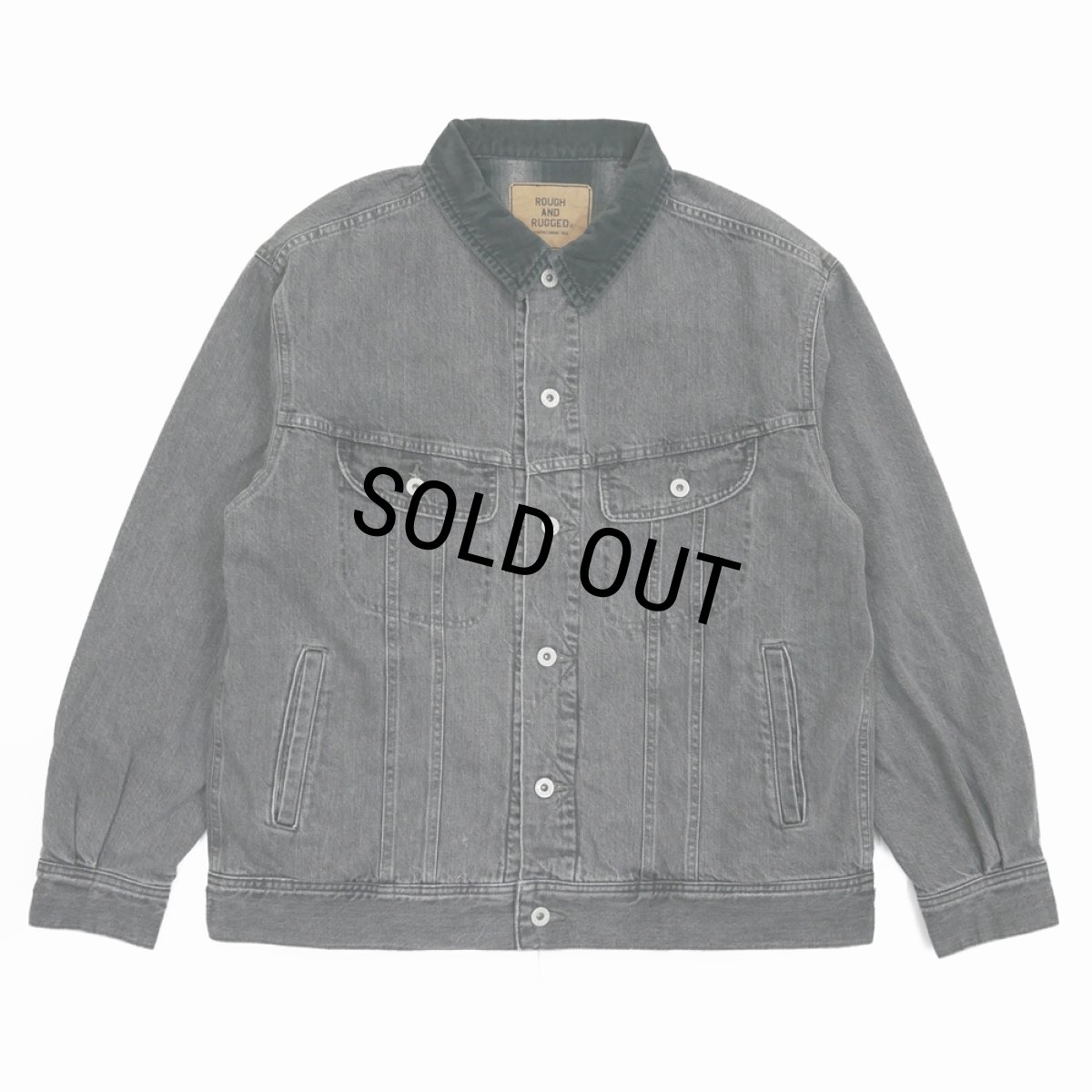 画像1: 【40%OFF】ROUGH AND RUGGED/HEADLIGHT（BLACK）［ユーズド加工デニムJKT-25秋冬］ (1)