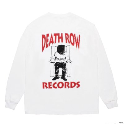 画像2: WACKO MARIA/DEATH ROW RECORDS / WASHED HEAVY WEIGHT LONG SLEEVE T-SHIRT（WHITE）［プリント長袖T-25秋冬］