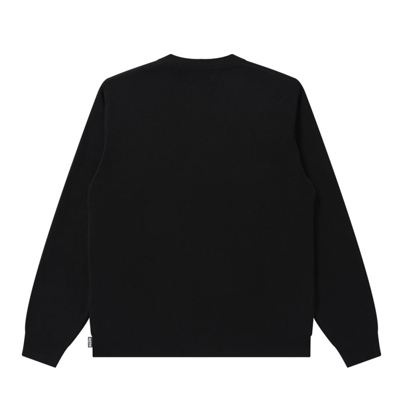 画像2: BlackEyePatch/SMALL OG LABEL CARDIGAN（BLACK）
