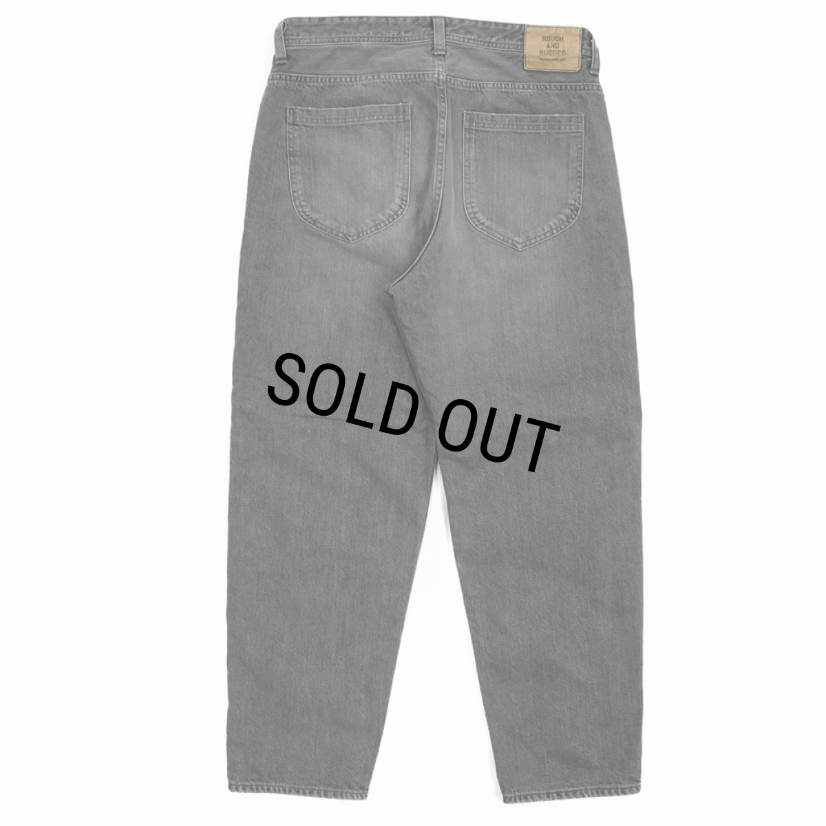 画像2: 【30%OFF】ROUGH AND RUGGED/BANKS（BLACK）［ユーズド加工デニムパンツ-25秋冬］ (2)