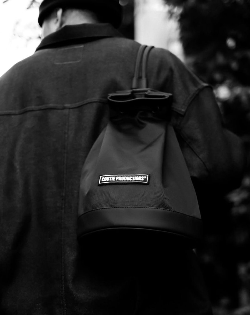 画像3: COOTIE PRODUCTIONS/Drawstring Shoulder Bag（Black）［ドローストリングショルダーバッグ-25秋冬］