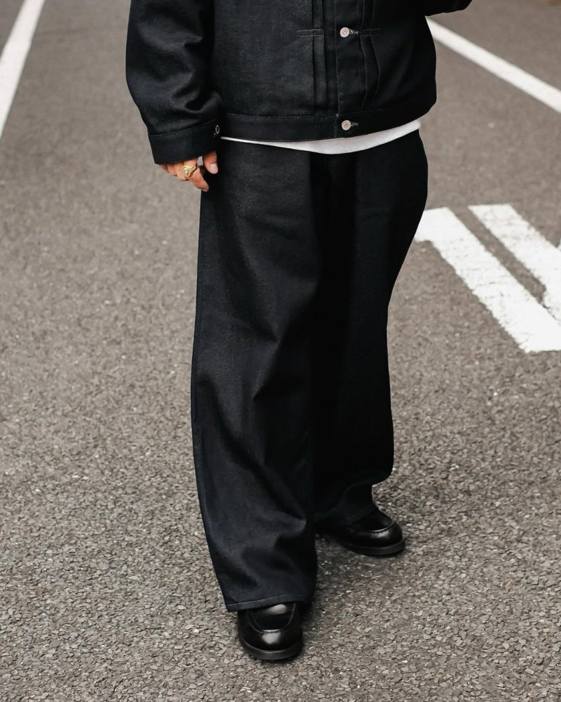 画像3: COOTIE PRODUCTIONS/Reverse Loop Denim 5 Pocket Baggy Easy Pants（Indigo Rigid）［リバースループデニム5ポケットバギーイージーパンツ-25秋冬］