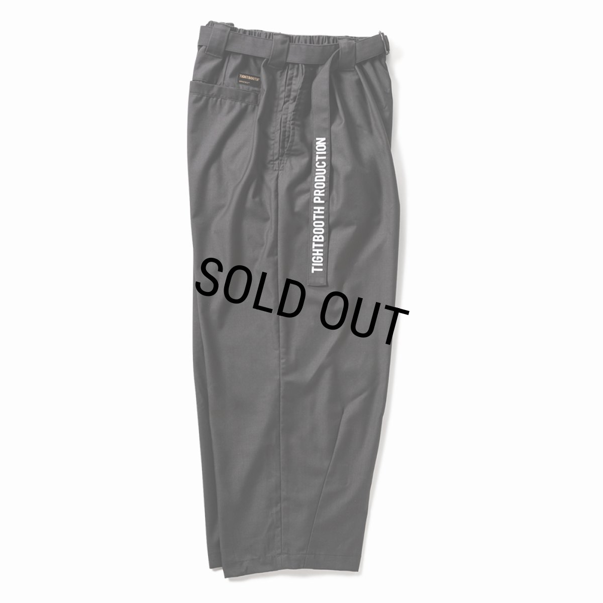 画像3: 【20%OFF】TIGHTBOOTH/BAGGY SLACKS（Charcoal）［バギースラックス-25秋冬］ (3)