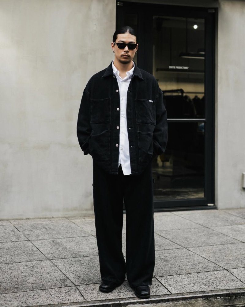 画像3: COOTIE PRODUCTIONS/Sulfur Dyed Exaggerated Twill Painter Pants（Black）［ツイルペインターパンツ-25秋冬］