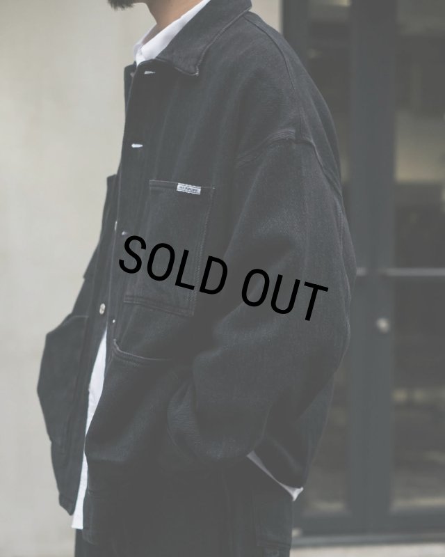 COOTIE PRODUCTIONS/Sulfur Dyed Exaggerated Twill Coverall（Black