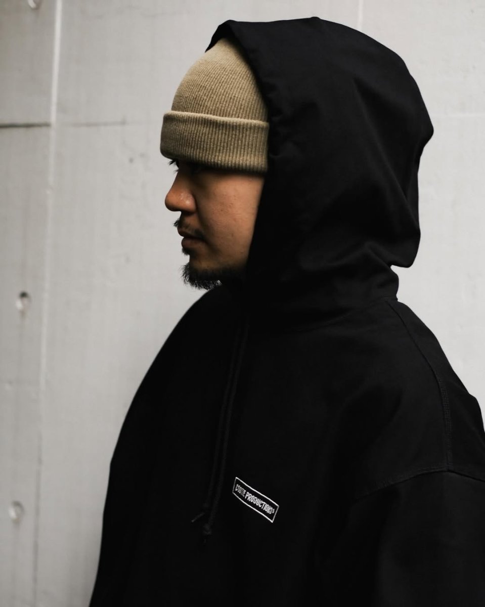 画像3: COOTIE PRODUCTIONS/Heavy Oz Jersey Plain Hoodie（Black）［プレーンフーディー-25秋冬］ (3)