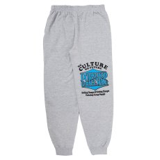 画像1: PORKCHOP/WAVE LOGO SWEAT PANTS（GRAY）［ウェーブロゴスウェットパンツ-25秋冬］ (1)