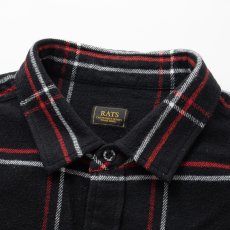 画像3: RATS/COTTON FLANNEL CHECK SHIRT（BLACK/RED CHECK）［コットンフランネルチェックシャツ-25秋冬］ (3)