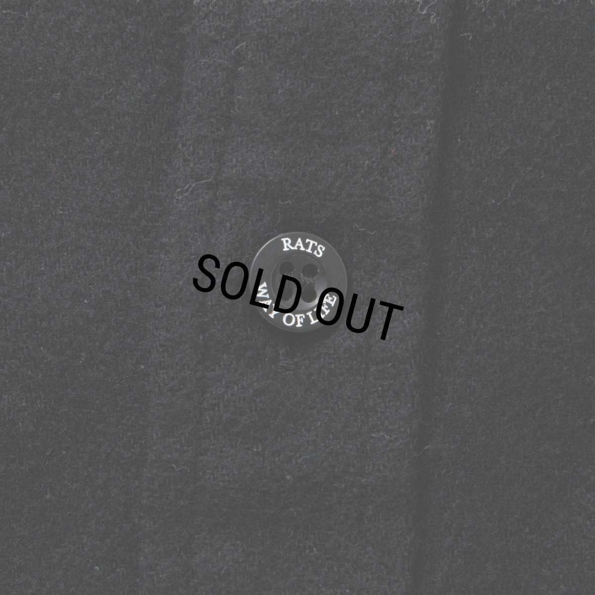 画像5: RATS/COTTON FLANNEL CHECK SHIRT（BLACK/RED CHECK）［コットンフランネルチェックシャツ-25秋冬］ (5)