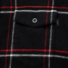 画像4: RATS/COTTON FLANNEL CHECK SHIRT（BLACK/RED CHECK）［コットンフランネルチェックシャツ-25秋冬］ (4)
