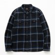 RATS/COTTON FLANNEL CHECK SHIRT（BLACK/BLUE CHECK）［コットン