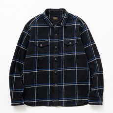 画像1: RATS/COTTON FLANNEL CHECK SHIRT（BLACK/BLUE CHECK）［コットンフランネルチェックシャツ-25秋冬］ (1)