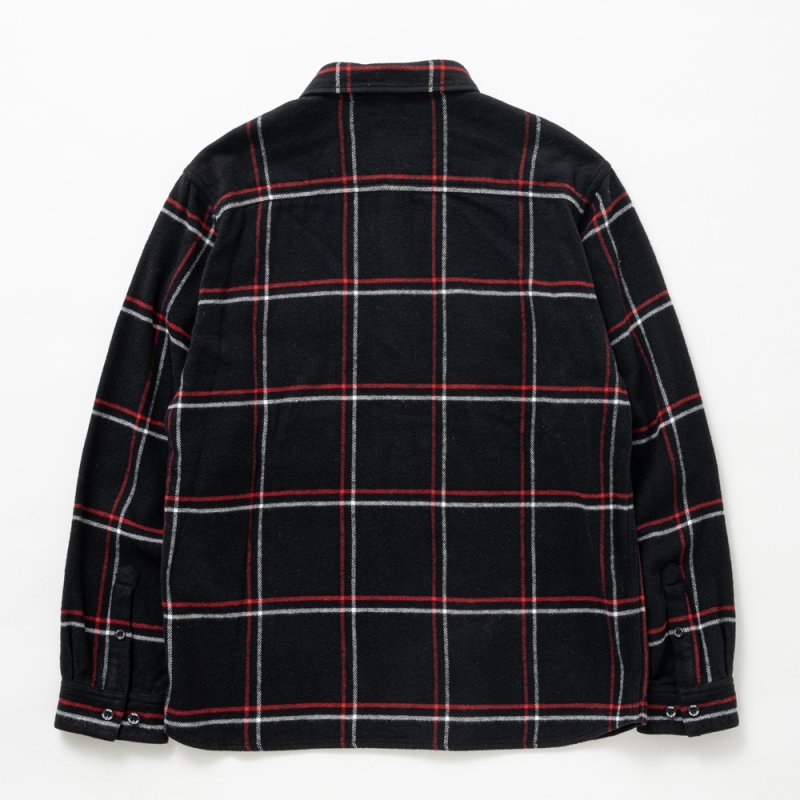 画像2: RATS/COTTON FLANNEL CHECK SHIRT（BLACK/RED CHECK）［コットンフランネルチェックシャツ-25秋冬］