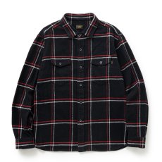 画像1: RATS/COTTON FLANNEL CHECK SHIRT（BLACK/RED CHECK）［コットンフランネルチェックシャツ-25秋冬］ (1)