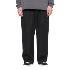 画像7: CALEE/PINSTRIPE TUCK WIDE SLACKS（BLACK）［ピストライプタックワイドスラックス-25秋冬］ (7)