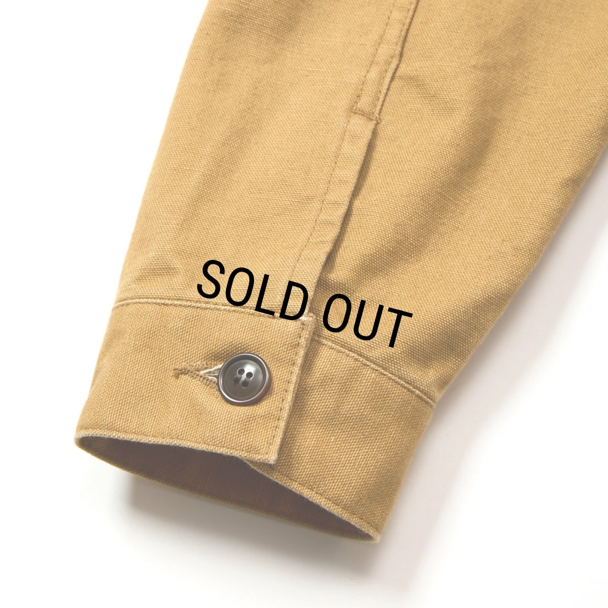 画像7: CALEE/VINTAGE REPRODUCT CORDURY COLLAR DUCK JACKET（CAMEL）［コーデュロイカラーダックJKT-25秋冬］ (7)