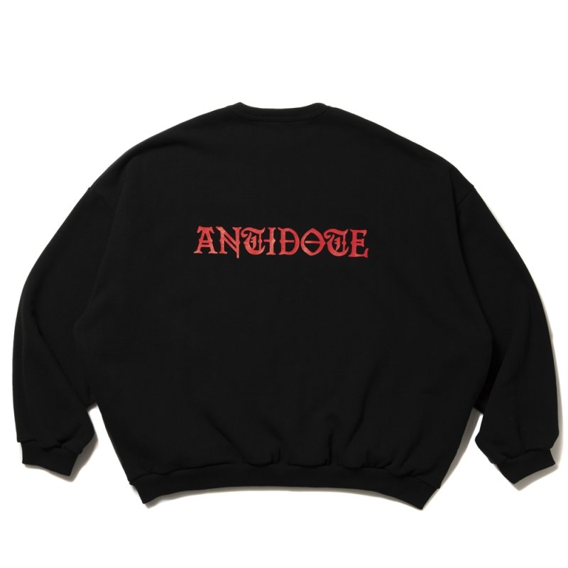 画像2: ANTIDOTE BUYERS CLUB/Over Sized Logo Crew Neck Sweatshirt（Black）