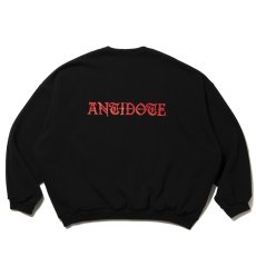 画像1: ANTIDOTE BUYERS CLUB/Over Sized Logo Crew Neck Sweatshirt（Black） (1)