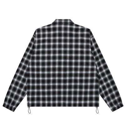 画像2: BlackEyePatch/COLLARED HALF ZIP FLANNEL PULLOVER（BLACK）