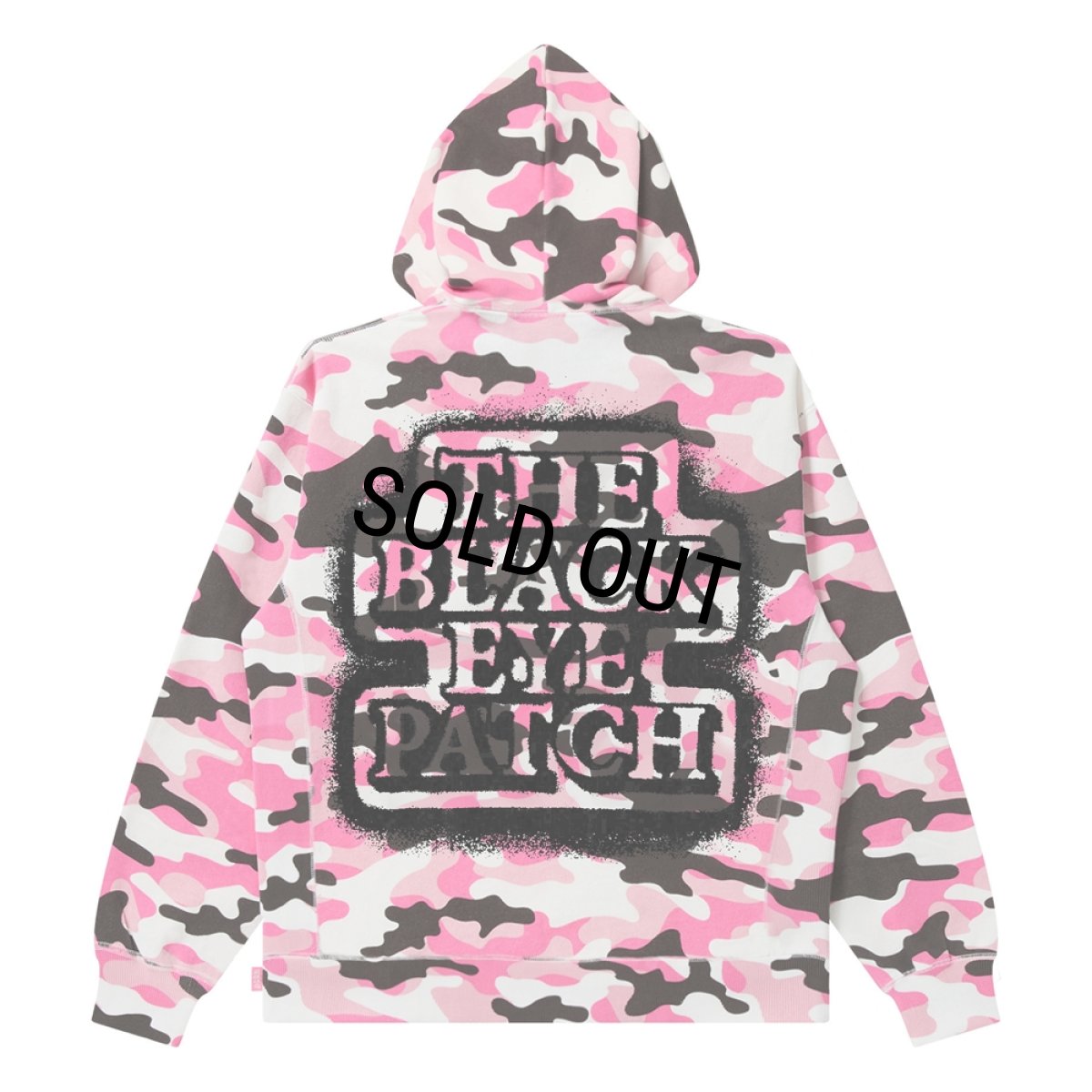 画像1: BlackEyePatch/SPRAYED OG LABEL HOODIE（PINK CAMO） (1)