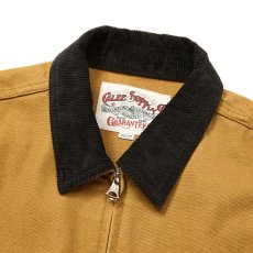 画像3: CALEE/VINTAGE REPRODUCT CORDURY COLLAR DUCK JACKET（CAMEL）［コーデュロイカラーダックJKT-25秋冬］ (3)