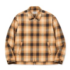 画像1: CALEE/OMBRE CHECK SWINGTOP（ORANGE）［オンブレチェックスウィングトップ-25秋冬］ (1)