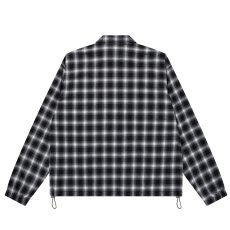 画像2: BlackEyePatch/COLLARED HALF ZIP FLANNEL PULLOVER（BLACK） (2)