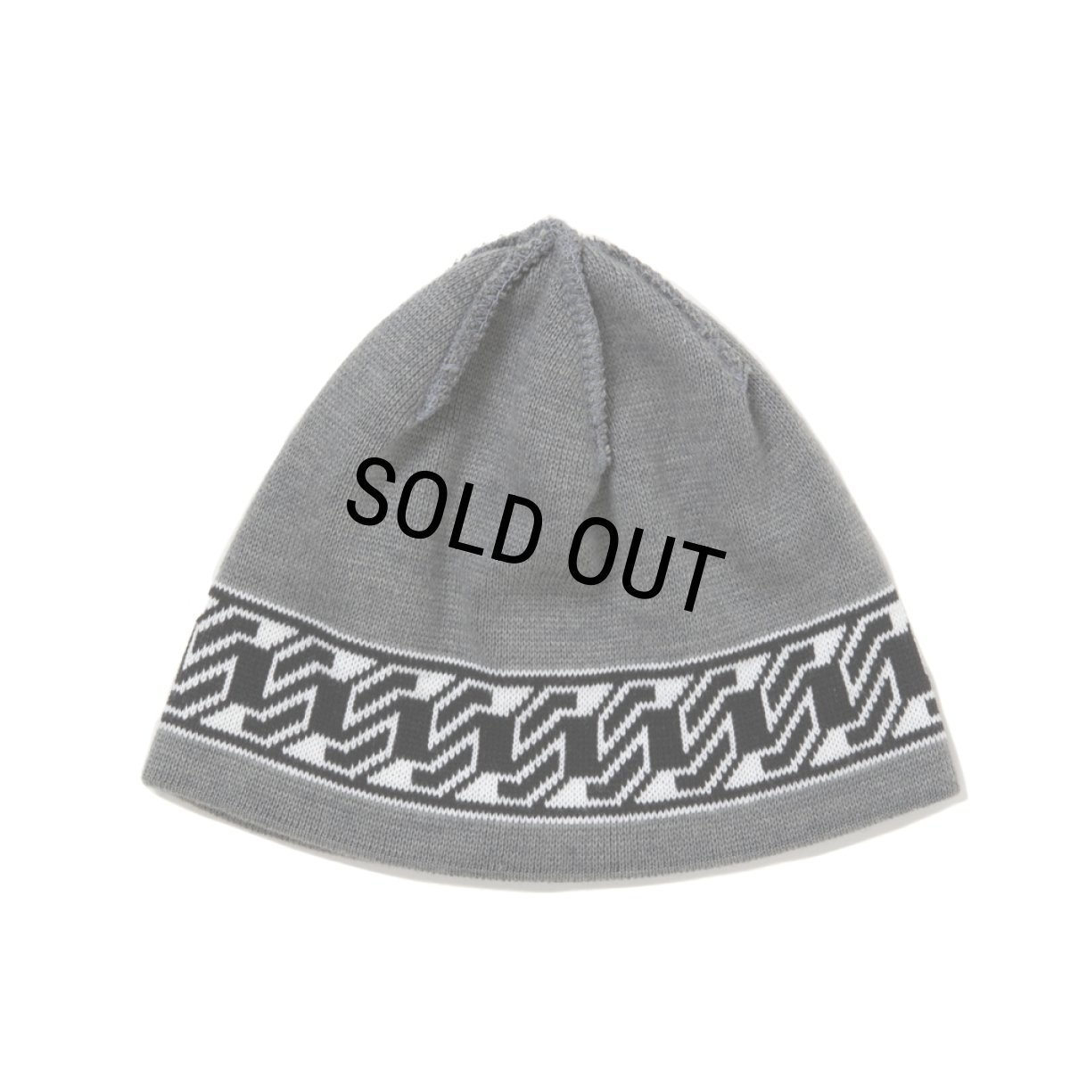 画像1: COOTIE PRODUCTIONS/Jacquard Cuffless Beanie（Mix Gray）［ジャガードカフレスビーニー-25秋冬］ (1)