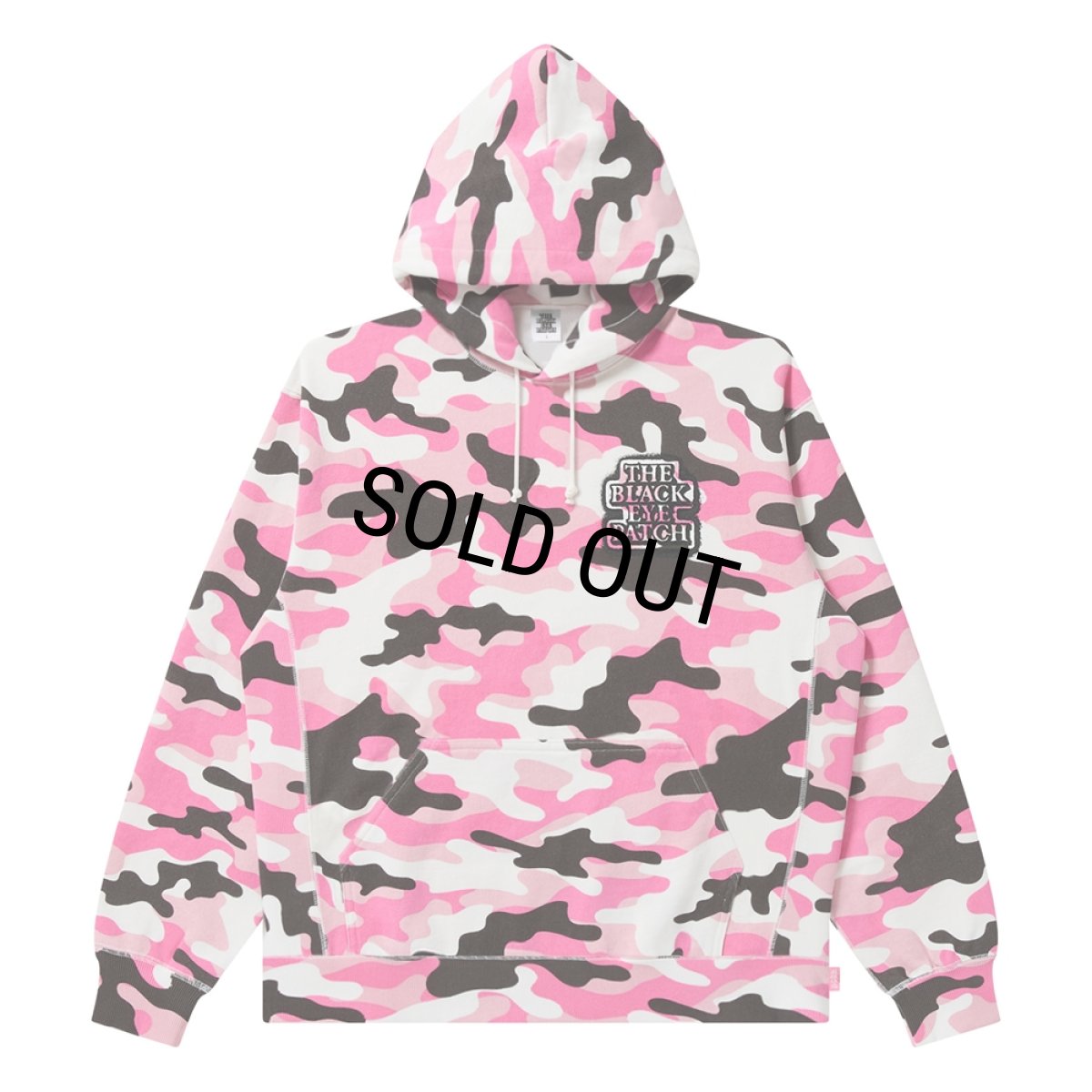 画像2: BlackEyePatch/SPRAYED OG LABEL HOODIE（PINK CAMO） (2)
