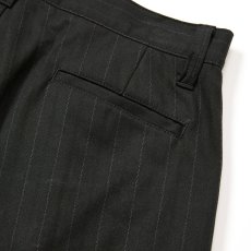 画像6: CALEE/PINSTRIPE TUCK WIDE SLACKS（BLACK）［ピストライプタックワイドスラックス-25秋冬］ (6)