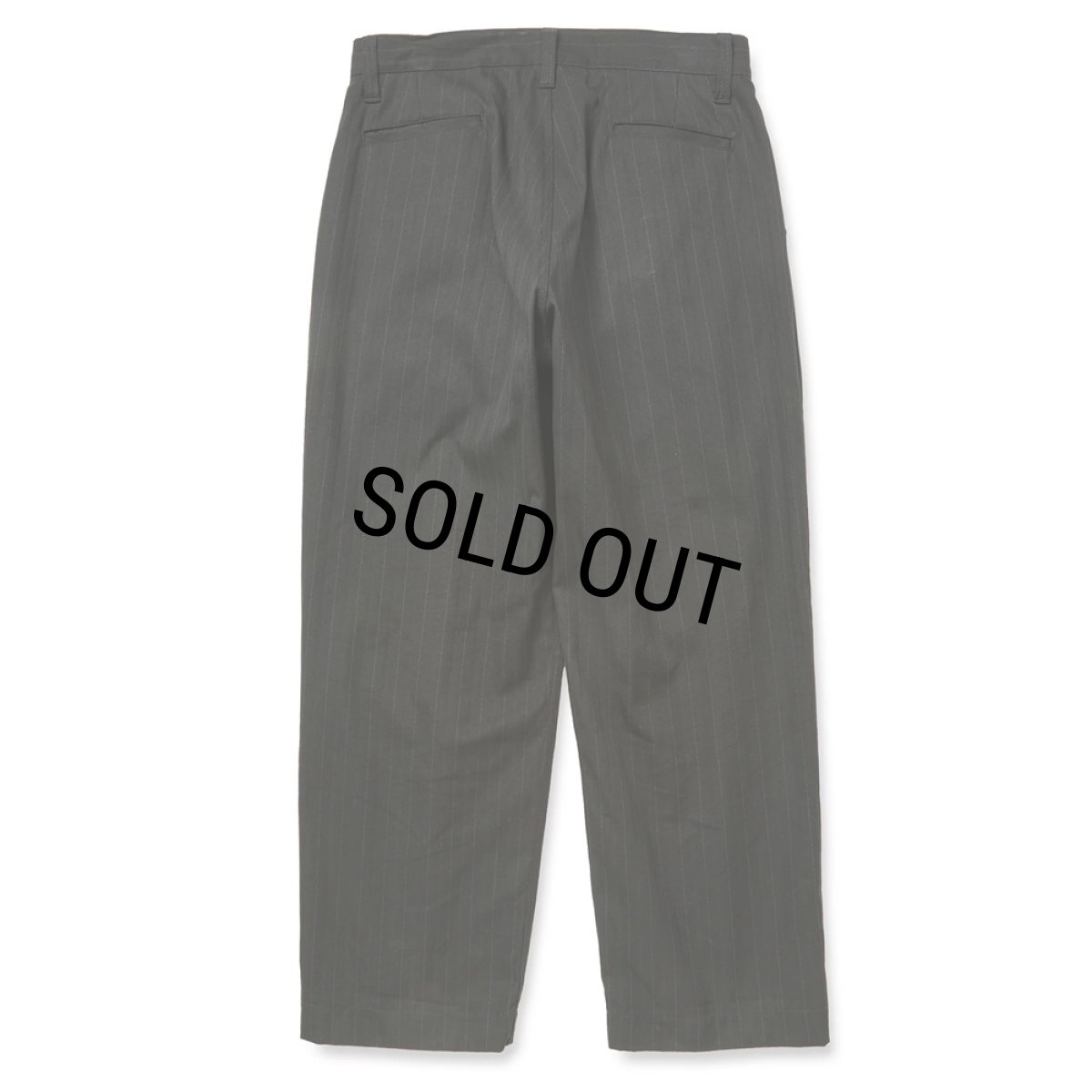 画像2: CALEE/PINSTRIPE TUCK WIDE SLACKS（BLACK）［ピストライプタックワイドスラックス-25秋冬］ (2)