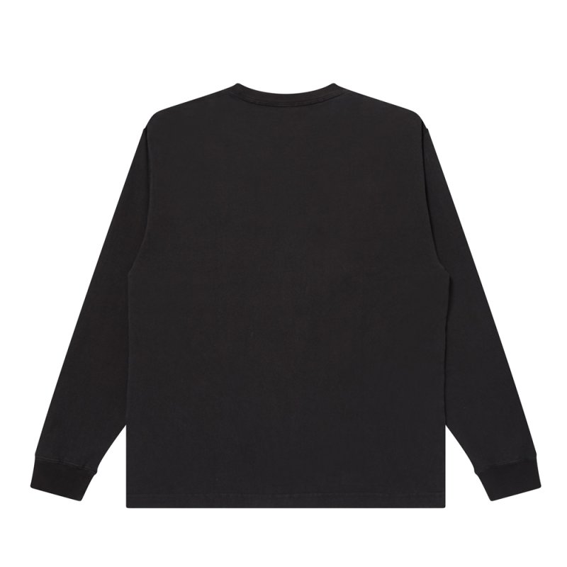 画像2: BlackEyePatch/WASHED OG LABEL PATCHED L/S TEE（BLACK）