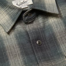 画像4: CALEE/OMBRE CHECK WESTERN L/S SH（BLACK）［オンブレチェックウエスタンシャツ-25秋冬］ (4)