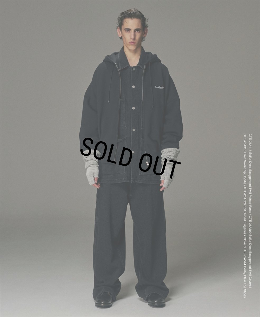 画像5: COOTIE PRODUCTIONS/Plain Sweat Zip Hoodie（Black）［プレーンスウェットジップフーディー-25秋冬］ (5)