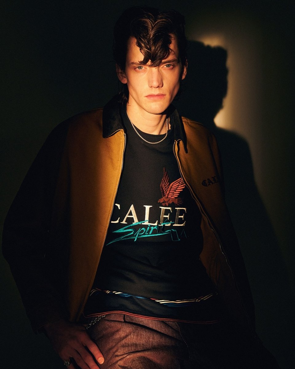 画像8: CALEE/VINTAGE REPRODUCT CORDURY COLLAR DUCK JACKET（CAMEL）［コーデュロイカラーダックJKT-25秋冬］ (8)