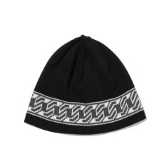 画像1: COOTIE PRODUCTIONS/Jacquard Cuffless Beanie（Black）［ジャガードカフレスビーニー-25秋冬］ (1)
