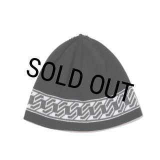 COOTIE PRODUCTIONS/Jacquard Cuffless Beanie（Black）［ジャガード