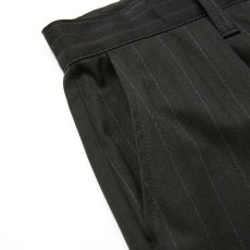 画像5: CALEE/PINSTRIPE TUCK WIDE SLACKS（BLACK）［ピストライプタックワイドスラックス-25秋冬］ (5)