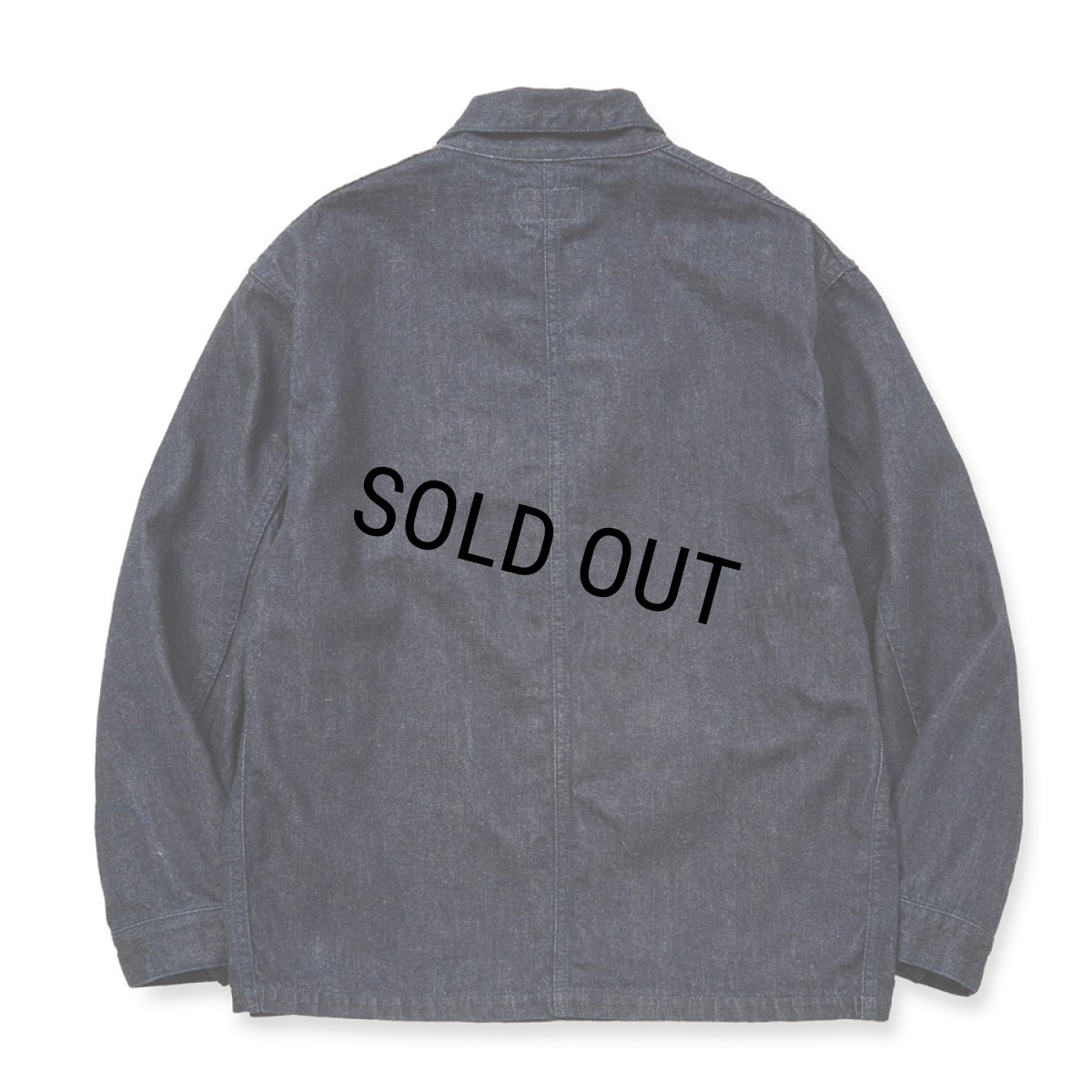 画像2: CALEE/VINTAGE REPRODUCT DENIM COVERALL ＜INDIGO＞（INDIGO BLUE）［デニムカバーオール-25秋冬］ (2)