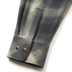 画像6: CALEE/OMBRE CHECK WESTERN L/S SH（BLACK）［オンブレチェックウエスタンシャツ-25秋冬］ (6)
