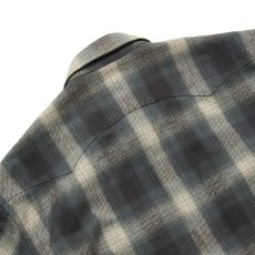 画像7: CALEE/OMBRE CHECK WESTERN L/S SH（BLACK）［オンブレチェックウエスタンシャツ-25秋冬］ (7)