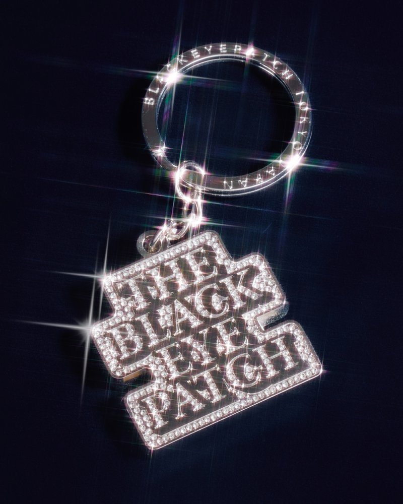画像3: BlackEyePatch/RHINESTONED OG LABEL PLATED KEYCHAIN（SILVER）