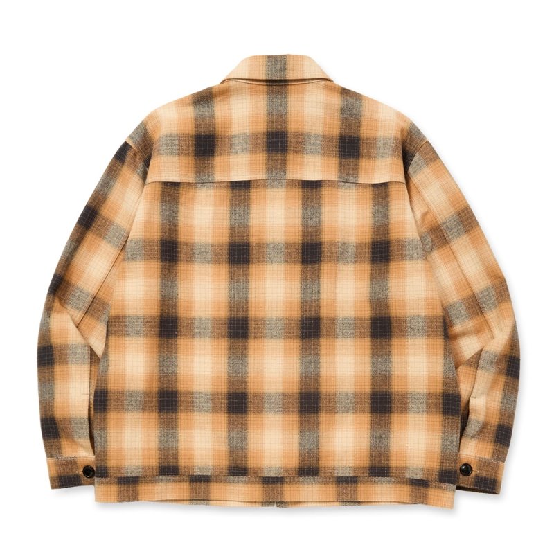画像2: CALEE/OMBRE CHECK SWINGTOP（ORANGE）［オンブレチェックスウィングトップ-25秋冬］