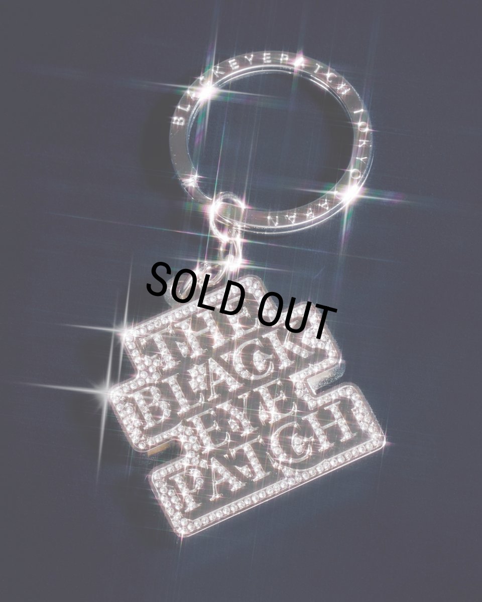 画像3: BlackEyePatch/RHINESTONED OG LABEL PLATED KEYCHAIN（SILVER） (3)
