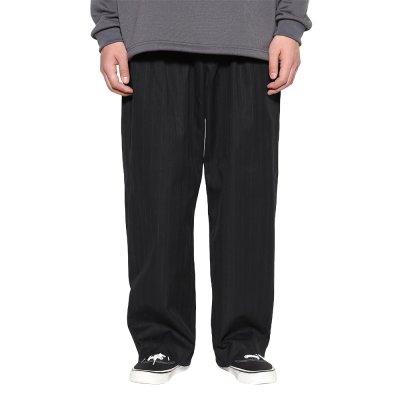 画像3: CALEE/PINSTRIPE TUCK WIDE SLACKS（BLACK）［ピストライプタックワイドスラックス-25秋冬］