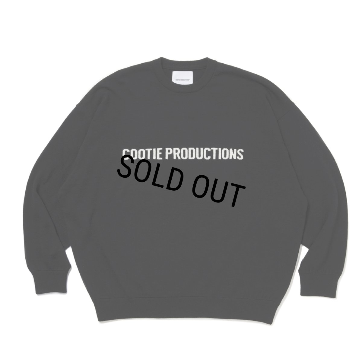 画像1: COOTIE PRODUCTIONS/Intarsia Crew Sweater（Black）［インターシャクルーセーター-25秋冬］ (1)