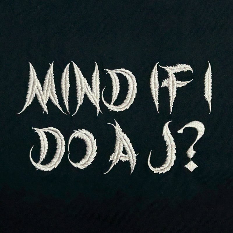 画像2: exodus/Mind If i Do a J ? T-SHIRT（BLACK）［刺繍T-25秋冬］