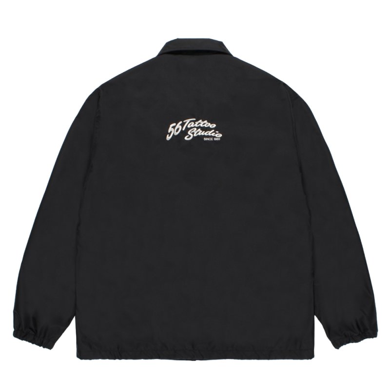 画像2: WACKO MARIA/56 TATTOO STUDIO / COACH JACKET（BLACK）［コーチJKT-25秋冬］