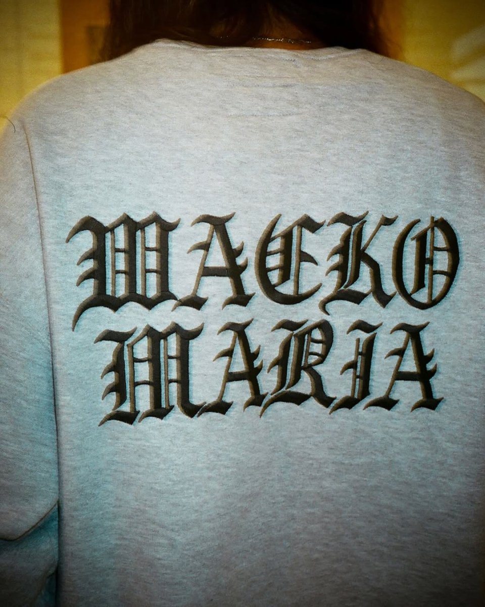 画像4: WACKO MARIA/56 TATTOO STUDIO / SWEAT SHIRT（GRAY）［クルーネックスウェット-25秋冬］ (4)